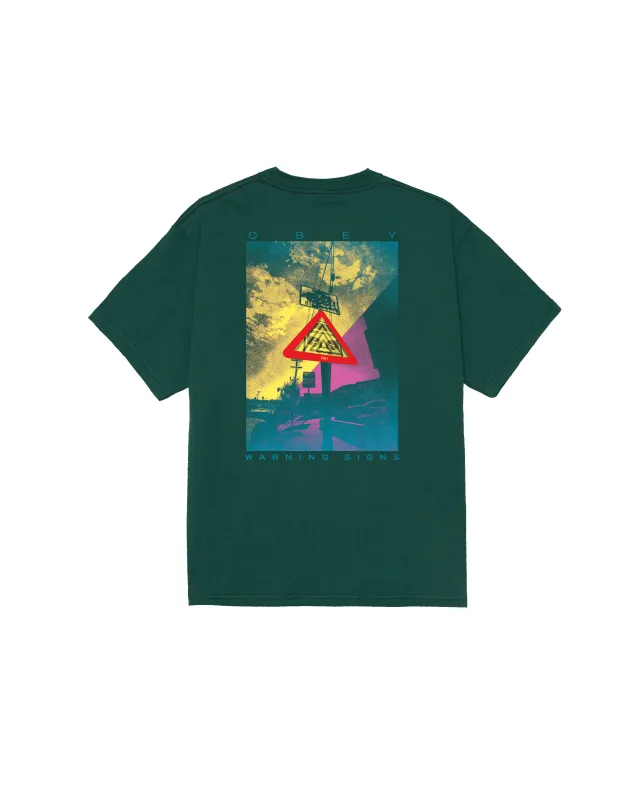 WARNING SIGN CLASSIC T-SHIRT sold by Obey