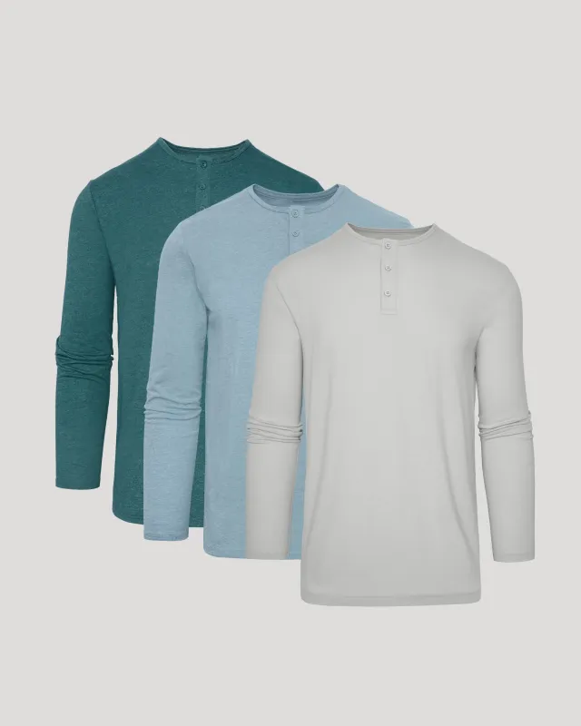 Limited Classic Long Sleeve Henley 3-Pack sold by True Classic
