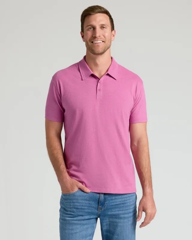 Heather Magenta Classic Polo sold by True Classic