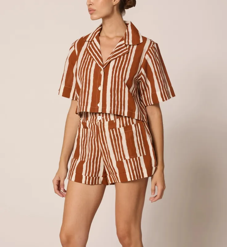 Niko Short | Vecchio Stripe sold by Cleobella