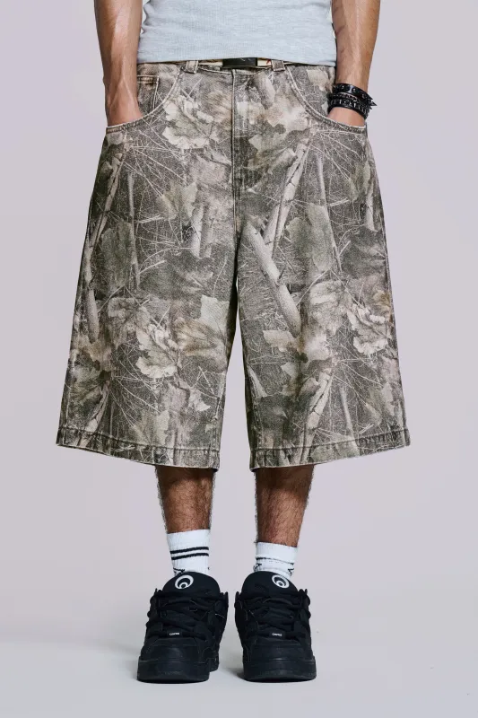 Woodland Camo Colossus Jorts sold by Jaded London