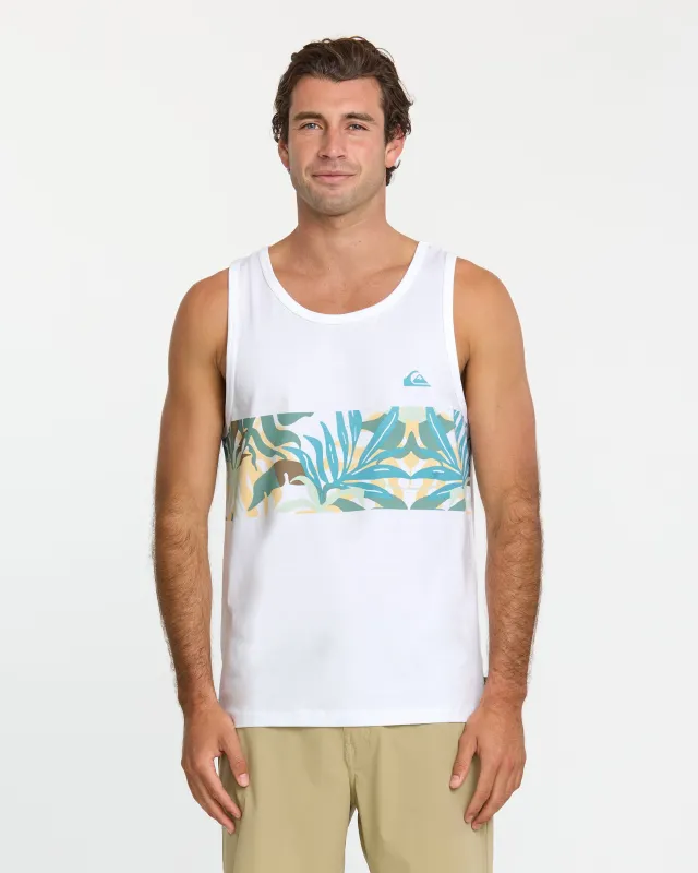 Blueweed Stripe Tank  - White sold by Quiksilver
