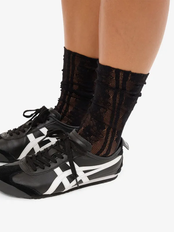 Thrills 2 Pack Lace Sock - White - Black sold by Thrills