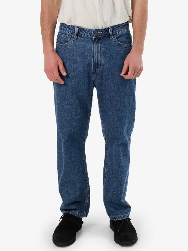 Slacker Relaxed Denim Jean - Vintage Rinse Blue sold by Thrills