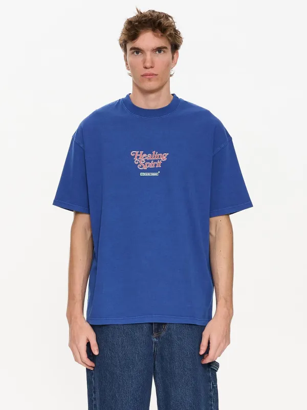 Prediction Box Fit Oversize Tee - Vintage Royal Blue sold by Thrills