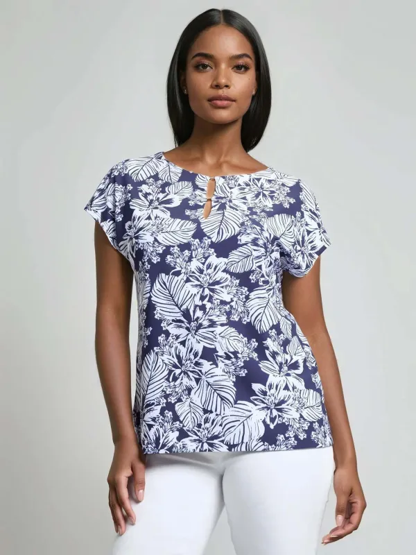 Extended Shoulder Pullover Top sold by Jones New York