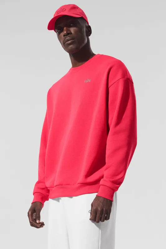Accolade Crew Neck Pullover - Candy Red sold by Alo Yoga