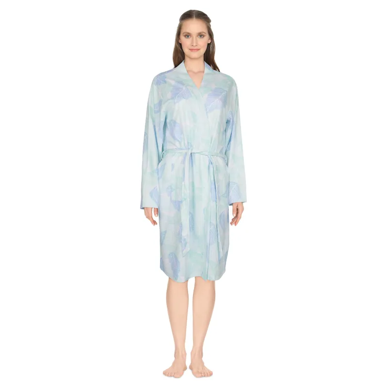 Carisma Women's Printed Long Sleeve Waffle Texture Robe sold by Giant Tiger