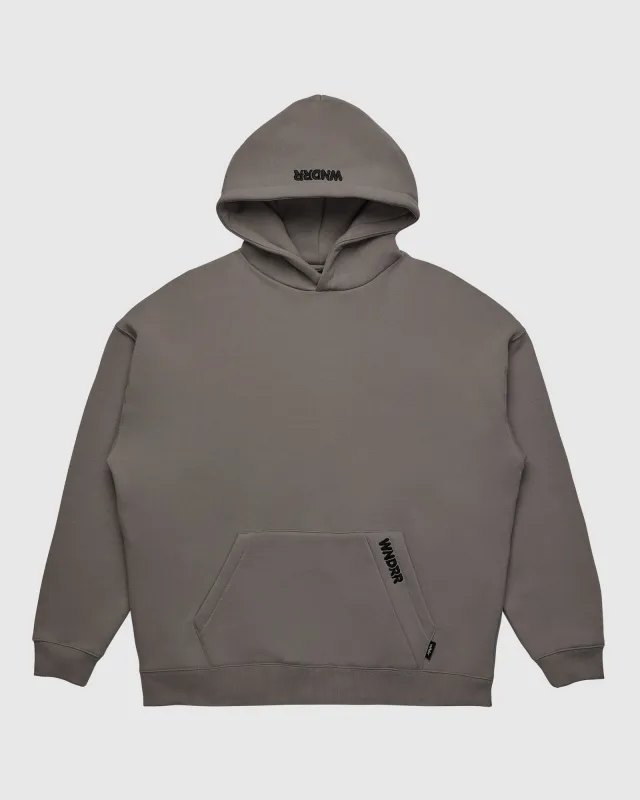 HALO HOOD SWEAT - MOON GREY sold by WNDRR