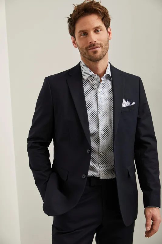 Solid colour Fitted blazer sold by Tristan Style
