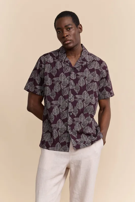 Shirt with foliage print sold by Tristan Style
