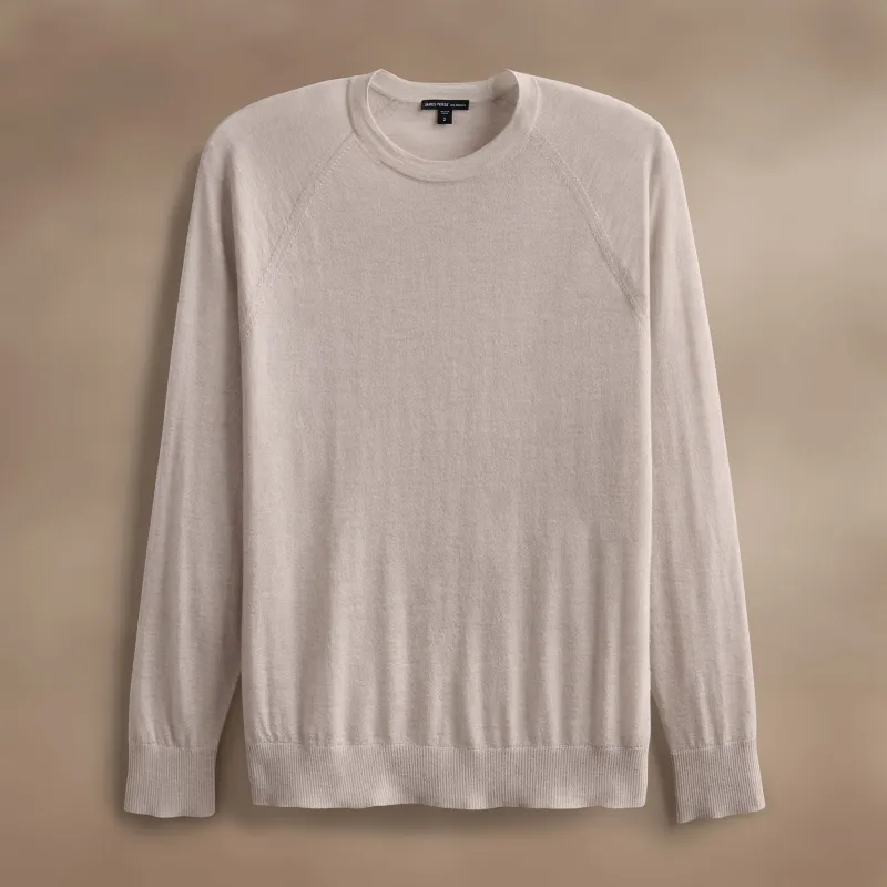 Ultrafine Cashmere Crew - Balsa sold by James Perse