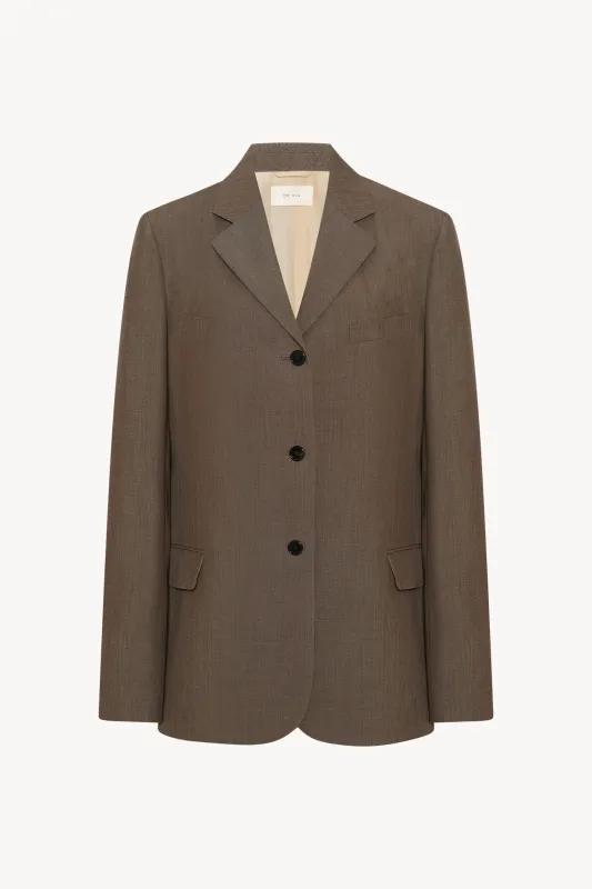 Kimiko Jacket in Wool and Silk sold by The Row