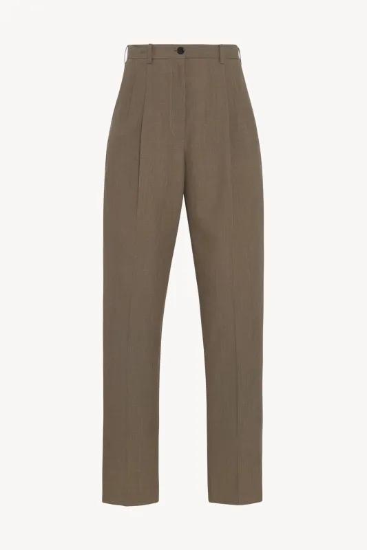 Bryce Pant in Wool and Silk sold by The Row