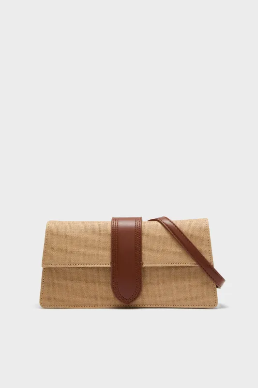 Natural Tan Violet Straw Crossbody sold by Tuckernuck