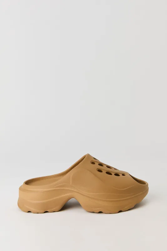 Open Toe Platform Clog sold by Urban Planet