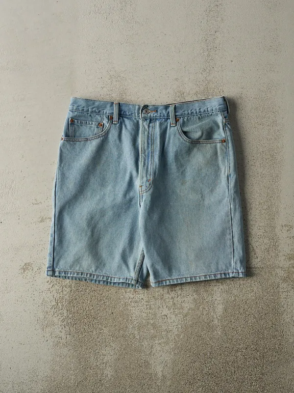 Vintage 90s Light Wash Levi's 505 Jean Shorts (34x9) sold by Rebalance Vintage