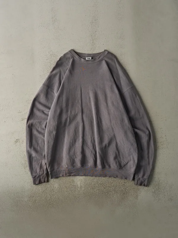 Vintage 90s Charcoal Grey Black Crewneck (XXL) sold by Rebalance Vintage