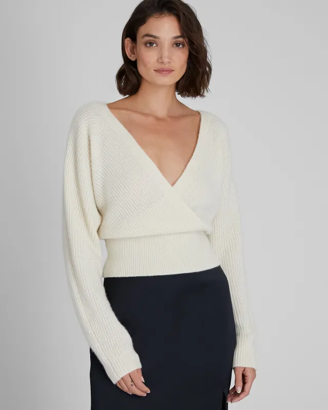 Cashmere Cross Front Sweater sold by Club Monaco
