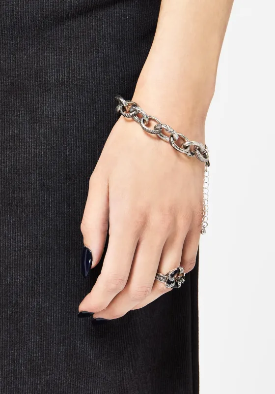 Silas Twisted Snake Chain Bracelet sold by Disturbia
