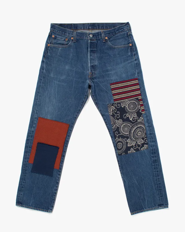 Kiriko Custom Patched Denim Jeans, 6 sold by Kiriko
