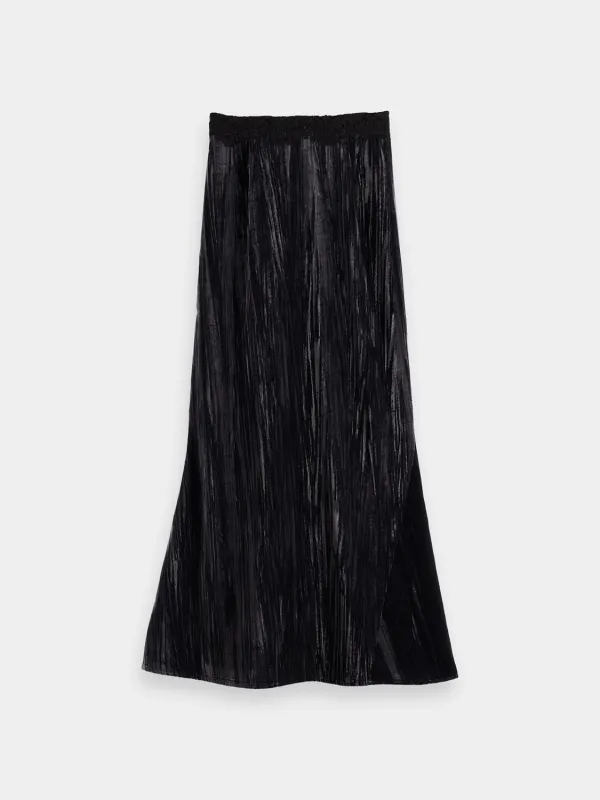 Velvet midi skirt sold by Scotch and Soda