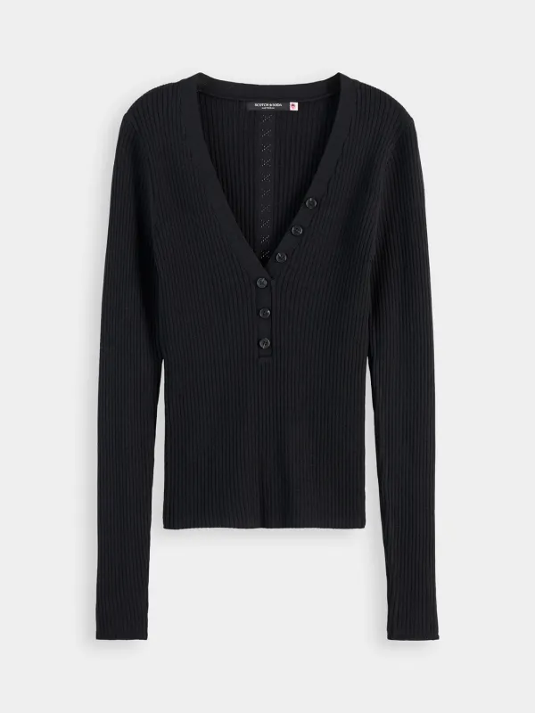 Ribbed fitted top sold by Scotch and Soda