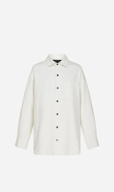 Ksubi | Oversized Ls Shirt - Ecru sold by Sister & Co