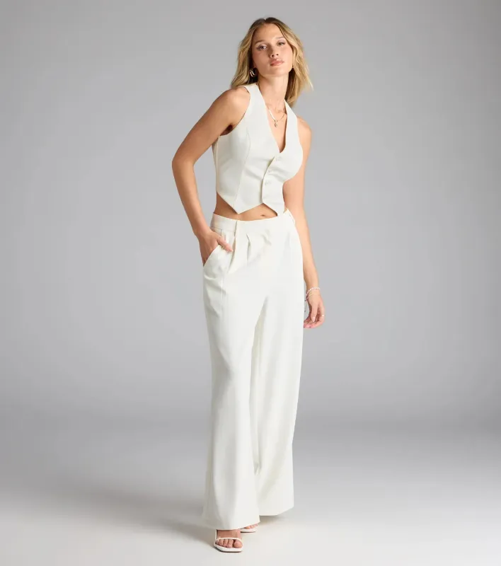 Power Moves High-Rise Trouser Pants sold by Windsor