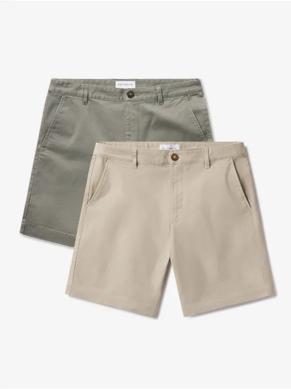 Stretch Chino Short 2-Pack sold by Mott & Bow