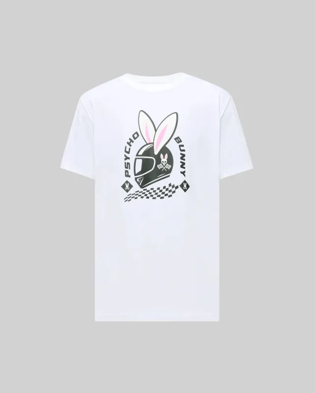MENS RACING BUNNY GRAPHIC TEE - MT0200245 sold by Psycho Bunny