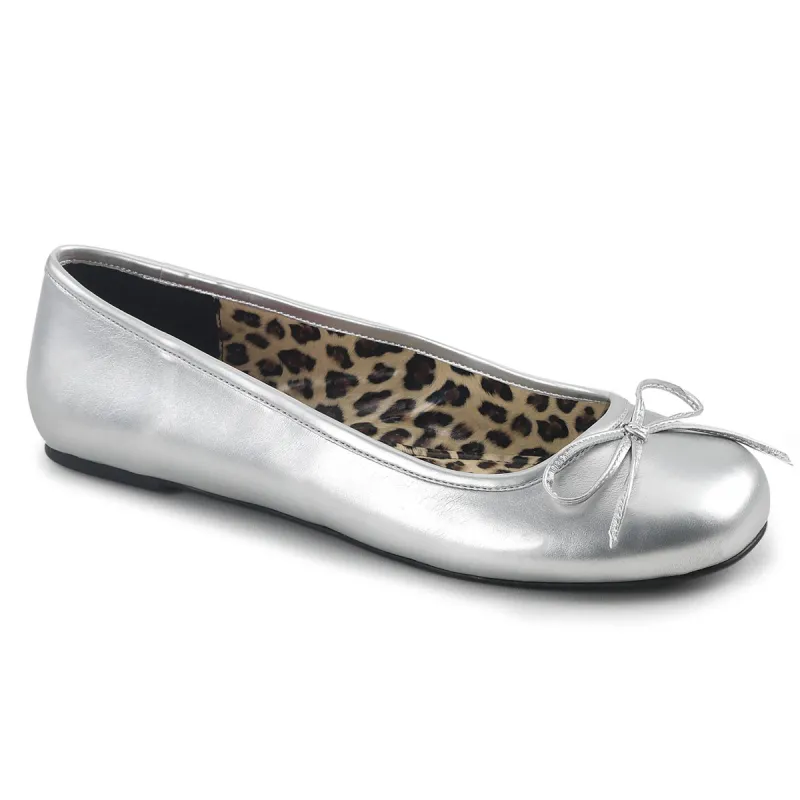 Pleaser Pink Label Anna-01-Silver-Size 15-Clearance sold by Shoe Freaks
