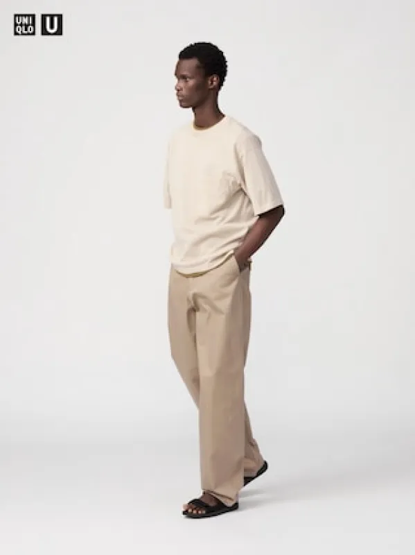 Men's Wide Fit Chino Pants | Tall | Dark Brown | 31 inch | UNIQLO US sold by Uniqlo