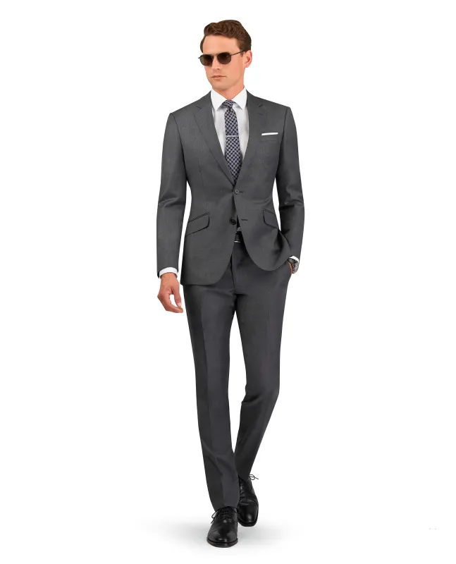 The Ravenscourt Slim Fit Grey Suit Jacket sold by T.M.Lewin