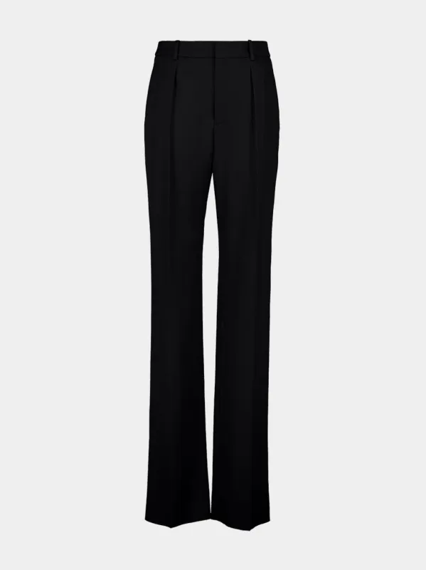 Tailored Wool Straight-Leg Trousers sold by Fashion Clinic