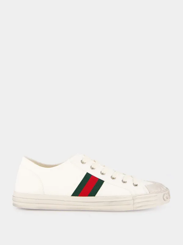 White Sneakers with Web sold by Fashion Clinic