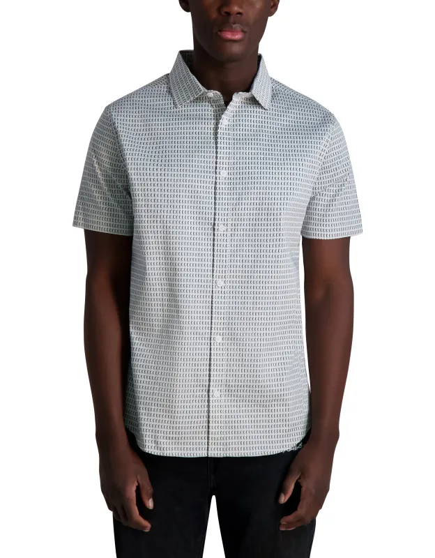 ALL OVER PRINTED SHORT SLEEVE SHIRT sold by Karl Lagerfeld Paris