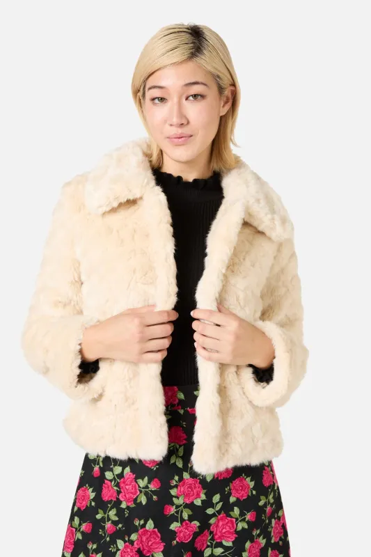 Penelope Faux Fur Jacket sold by Princess Highway