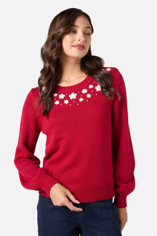Meg Daisy Embroidered Jumper sold by Princess Highway