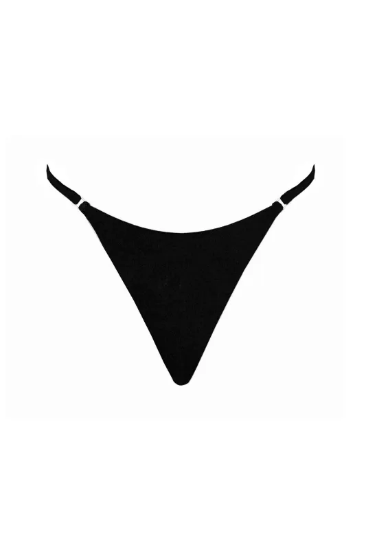 Amy Black Bikini Bottom sold by Selia Richwood