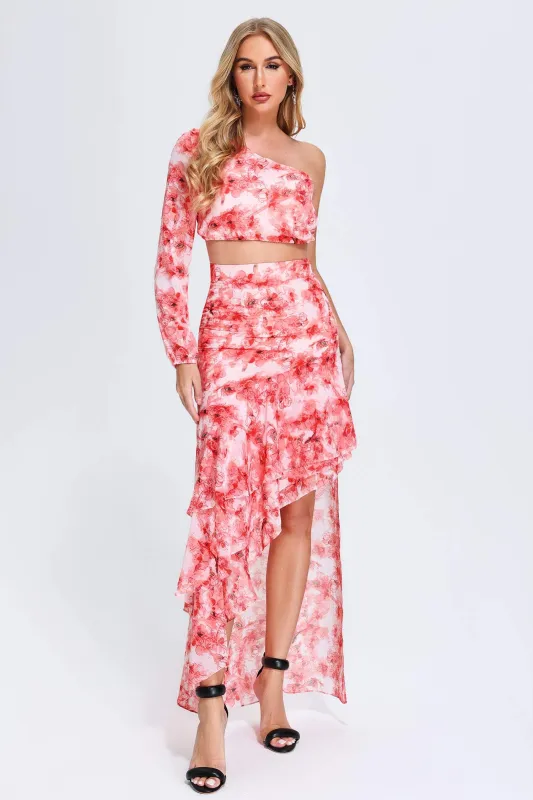 Rilea One Shoulder Printed Set, M sold by Bella Barnett