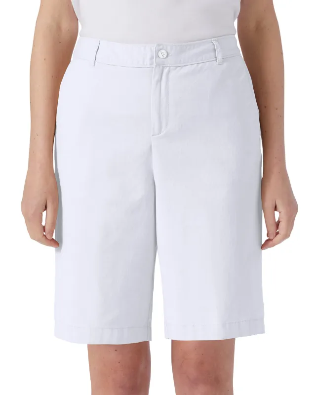 Appleseeds Women's Dennisport Classic Shorts - White - 6 - Misses sold by Buff