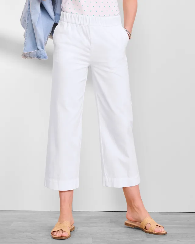Appleseeds Women's DreamFlex Color Patch-Pocket Capris  - White - 18 - Misses sold by Buff
