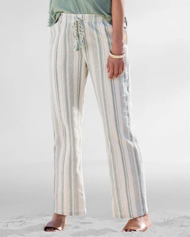 Appleseeds Women's Summer Stripe Beach Pants - Multi - LPS - Petite Short sold by Buff