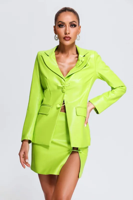 Leather Blazer Set, M sold by Bella Barnett