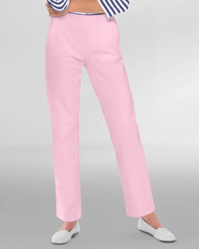 Appleseeds Women's Classic Knit Denim Straight Leg Pants - Pink - XLPS - Petite Short sold by Buff