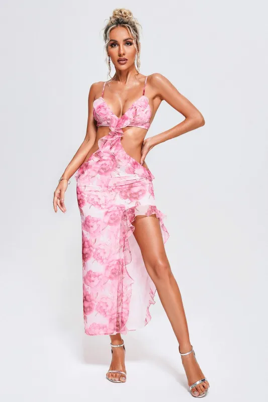 Mikea Floral Midi Dress, M sold by Bella Barnett