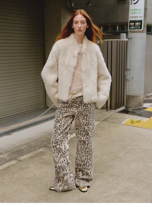 "Healing Eros" casual stand-up collar short Tuscany sheepskin fur coat winter sold by Firelady Sheepskin
