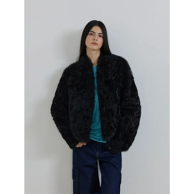 Beethoven's Night Reversible Standing Collar Tuscan Sheepskin Coat sold by Firelady Sheepskin