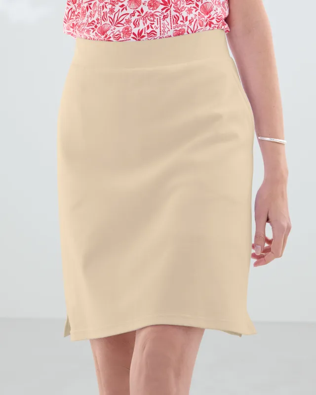 Appleseeds Women's Everyday Knit Skort - Tan - S - Misses sold by Buff